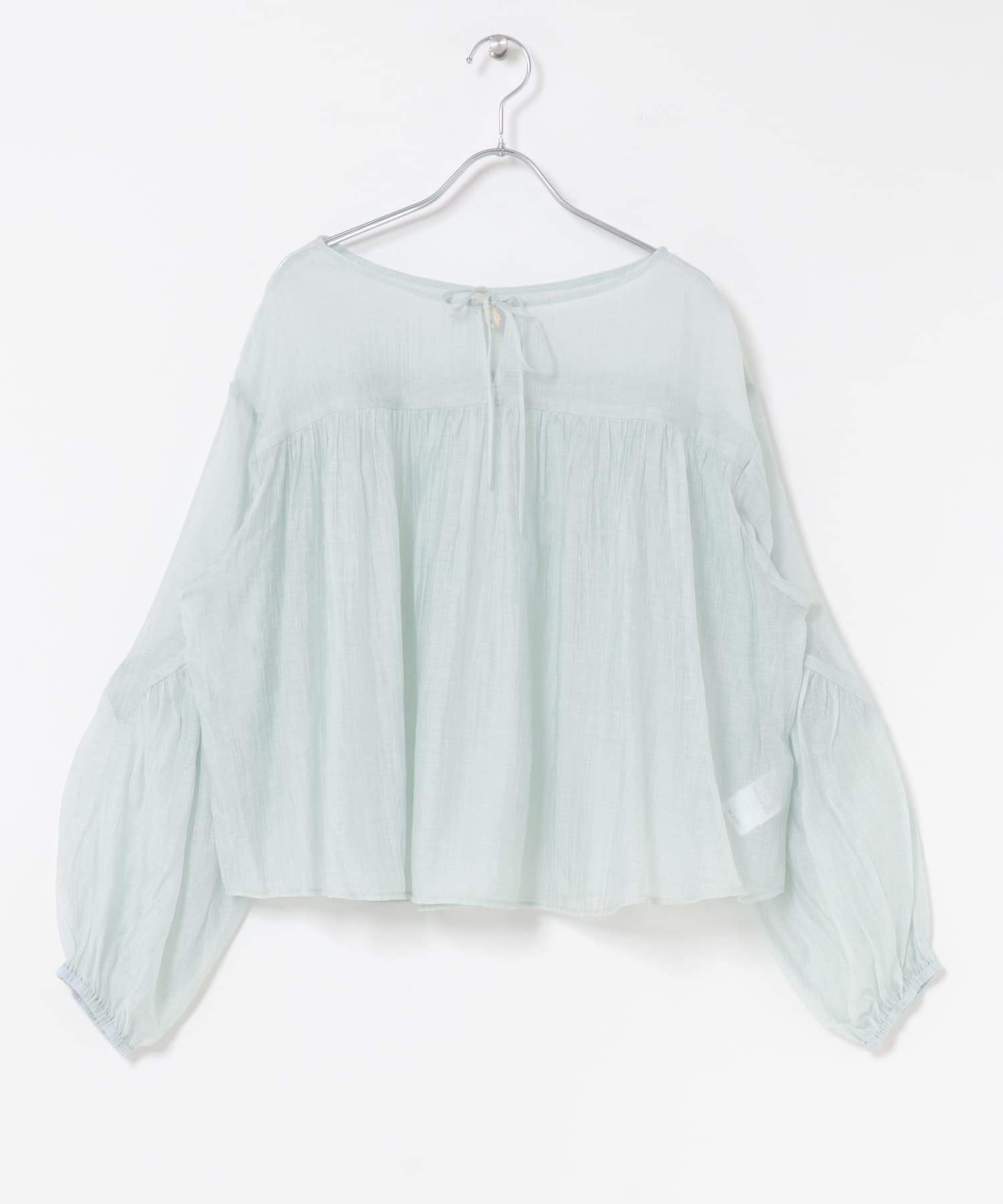 Soft Crinkle Blouse アーバンリサーチドアーズ トップス シャツ・ブラウス グリーン グレー