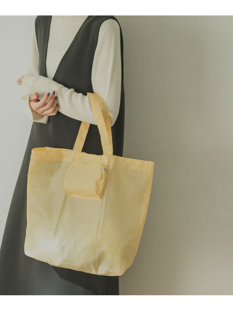 【SALE／50%OFF】URBAN RESEARCH YAHKI ECO BAG アーバンリサーチ バッグ エコバッグ/サブバッグ オレンジ グレー