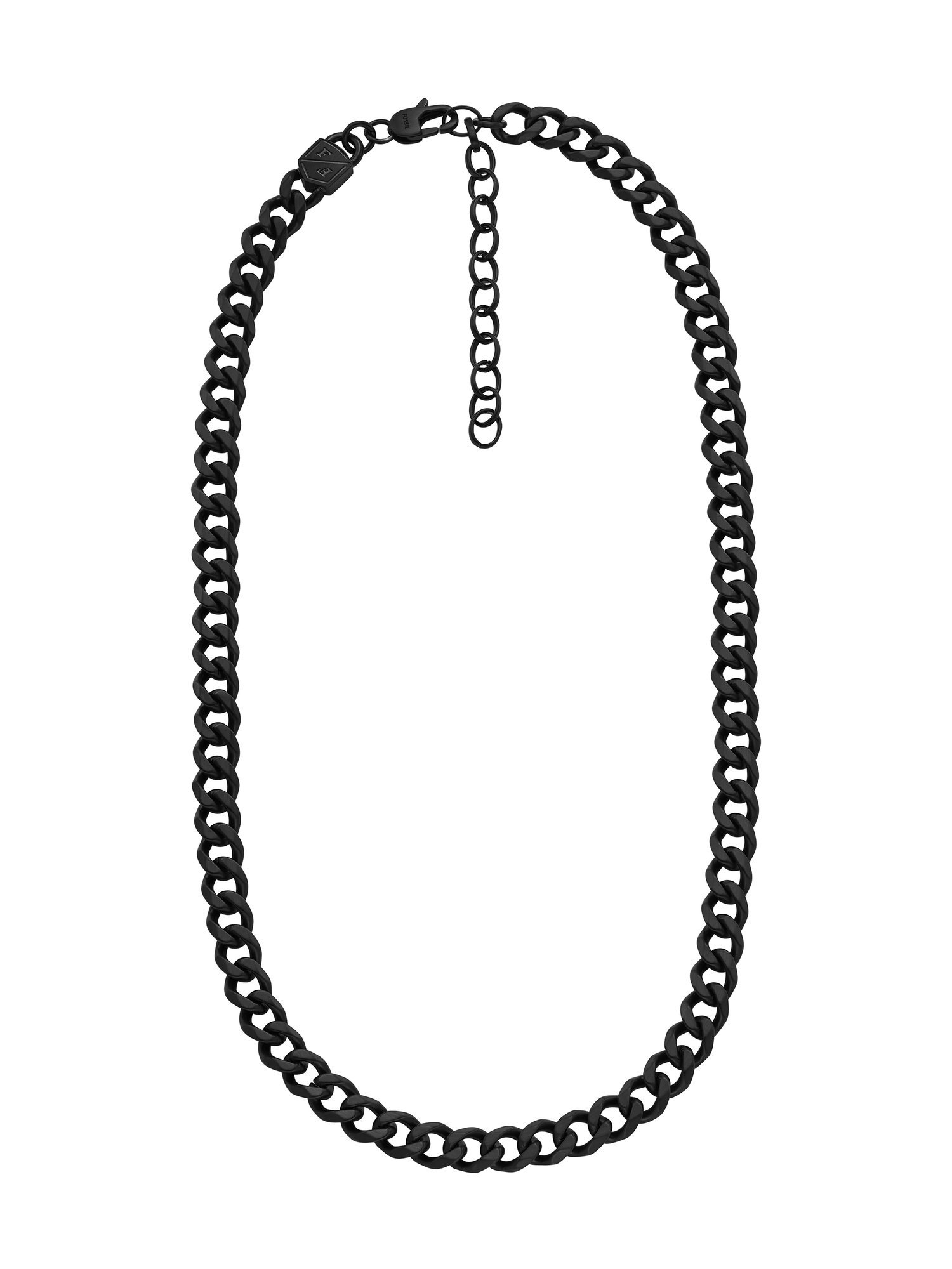 FOSSIL（フォッシル）Jewelry Necklace JF04613001あらゆるシーンでスタリッシュに活躍する、クラシックで存在感のあるチェーン。単体ではもちろん、お気に入りのチェーンとの重ね付けも楽しめる、ブラックのステンレススチ...