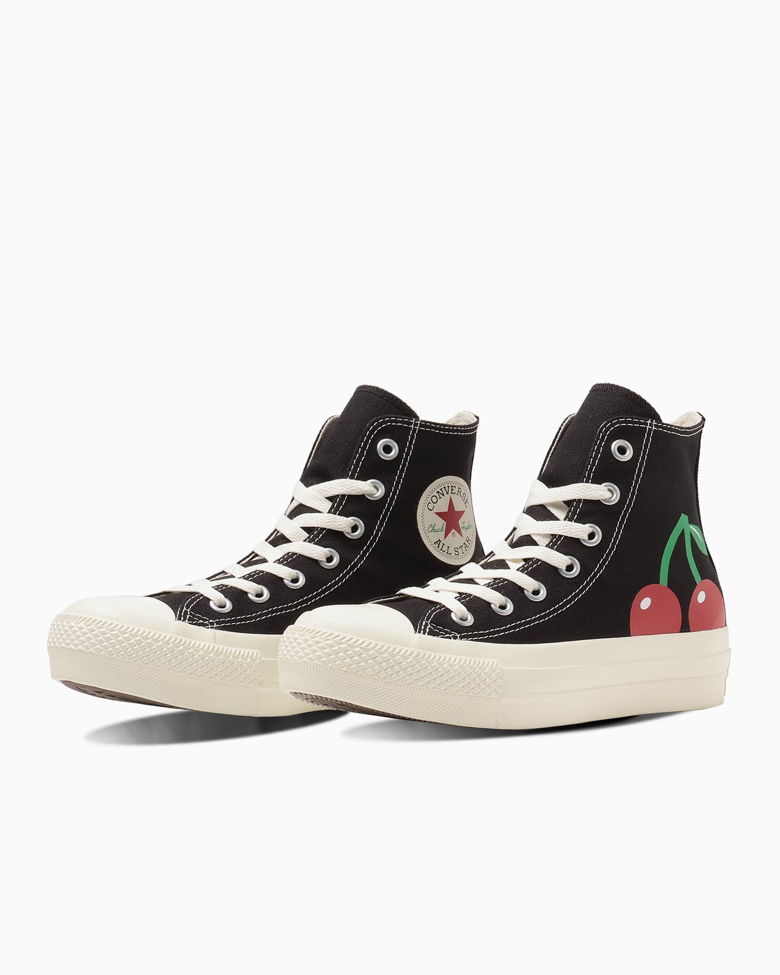 CONVERSE 【公式】オールスター PLTS チェリープリント HI 厚底 ハイカット コンバース シューズ・靴 スニーカー ブラック ホワイト【送料無料】