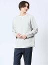 【SALE/30%OFF】m.f.editorial ストレッチ フェイクキーネック長袖Tシャツ 【25SS】 メンズ アウター カットソー カジュアル ライト...