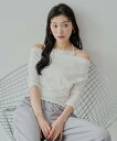 【SALE/95%OFF】PAL GROUP OUTLET 【Chico】アシメデザインオフショルキャミレイヤードニット パル グループ アウトレット トップス...