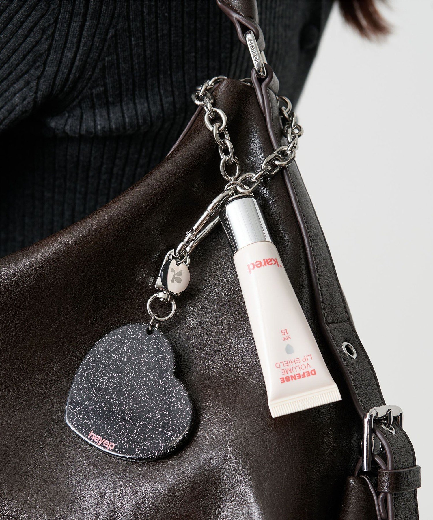 BEAUTY&YOUTH UNITED ARROWS <kared*heyep>リップシールド&ミラー チェーンストラップ ビューティー&ユース ユナイテッドア...