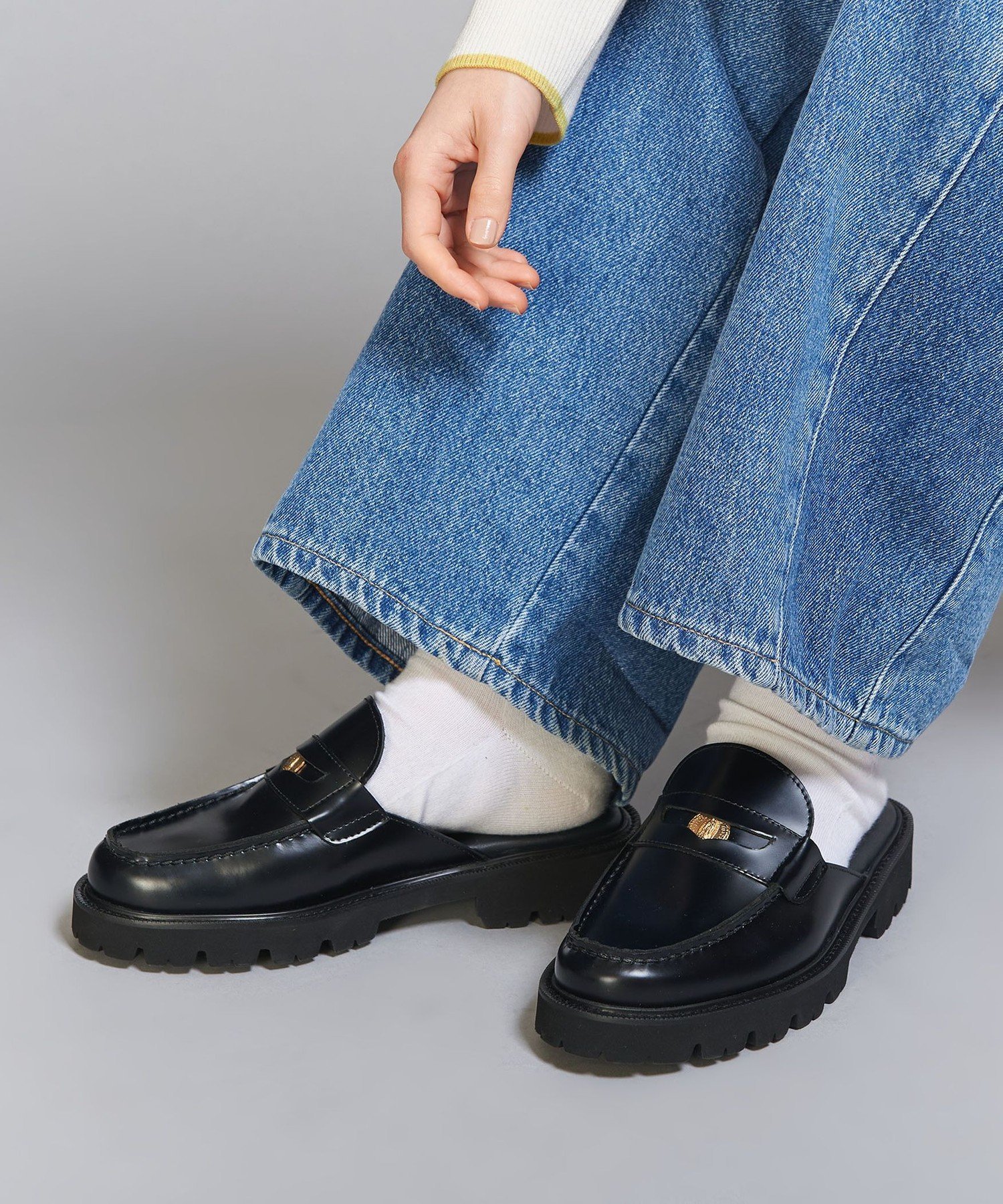 【SALE／40%OFF】BEAUTY&YOUTH UNITED ARROWS 【別注】＜CAMINANDO＞レザー コインローファー スライダ..