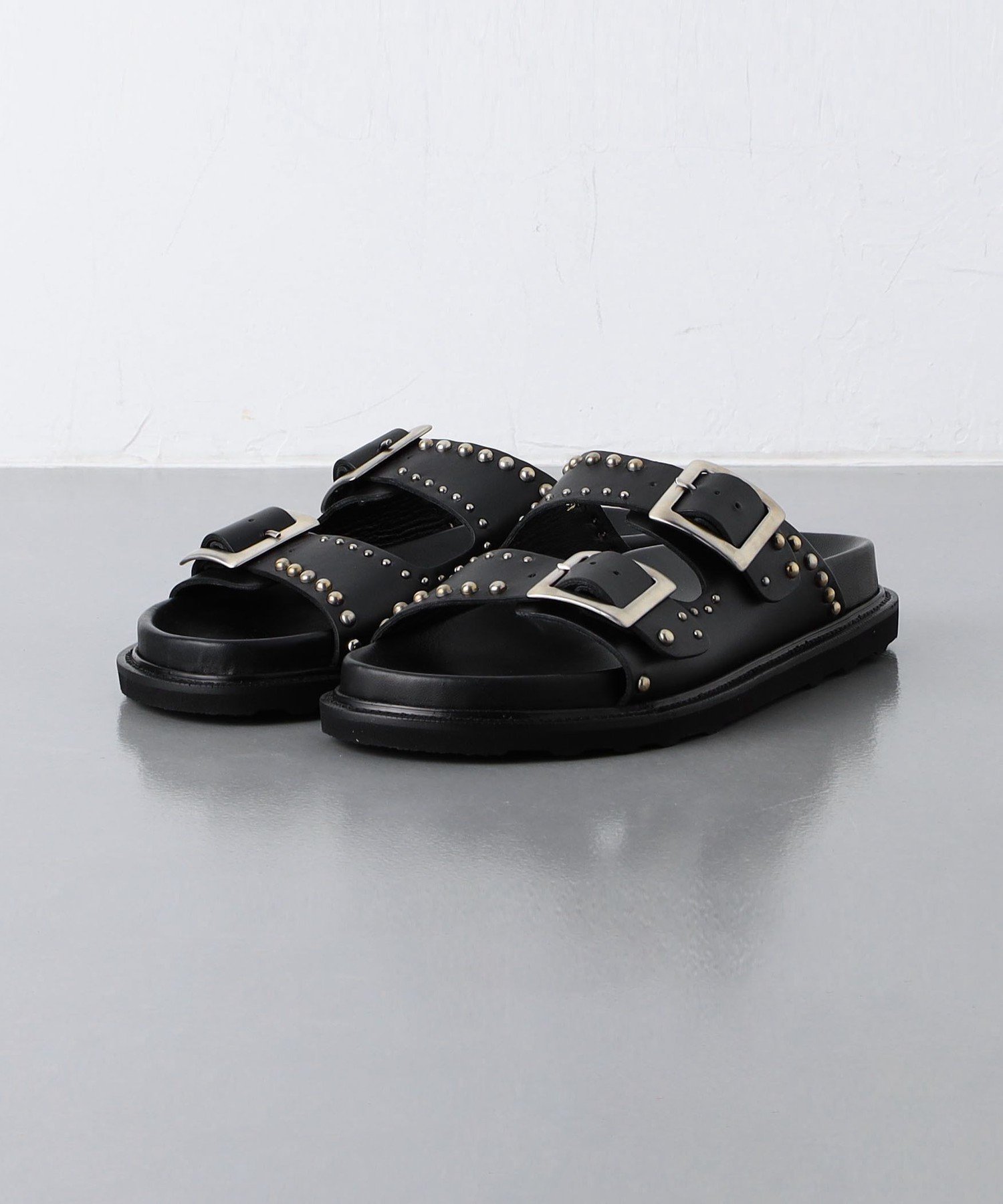 【SALE／50%OFF】UNITED ARROWS 【別注】＜CAMINANDO x HTC for UNITED ARROWS＞ スタッズ サンダル ユナイテッドアローズ アウトレット シューズ・靴 サンダル ブラック【送料無料】