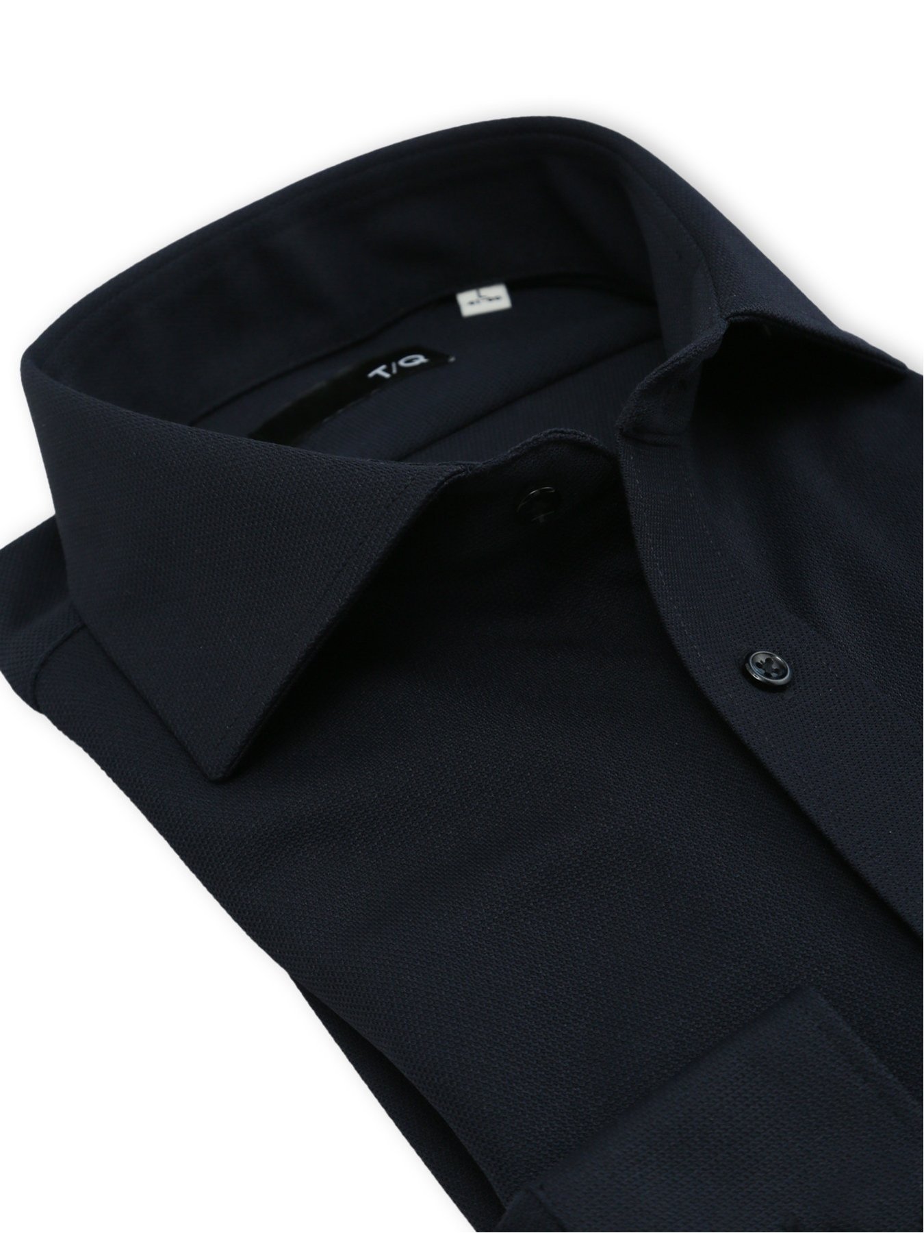 【SALE／20%OFF】TAKA-Q ノンアイロンストレッチ NEWスタンダードフィット カッタウェイ長袖ニットシャツ 【26SS】 タカキュー スーツ・フォーマル Yシャツ・カッターシャツ ネイビー
