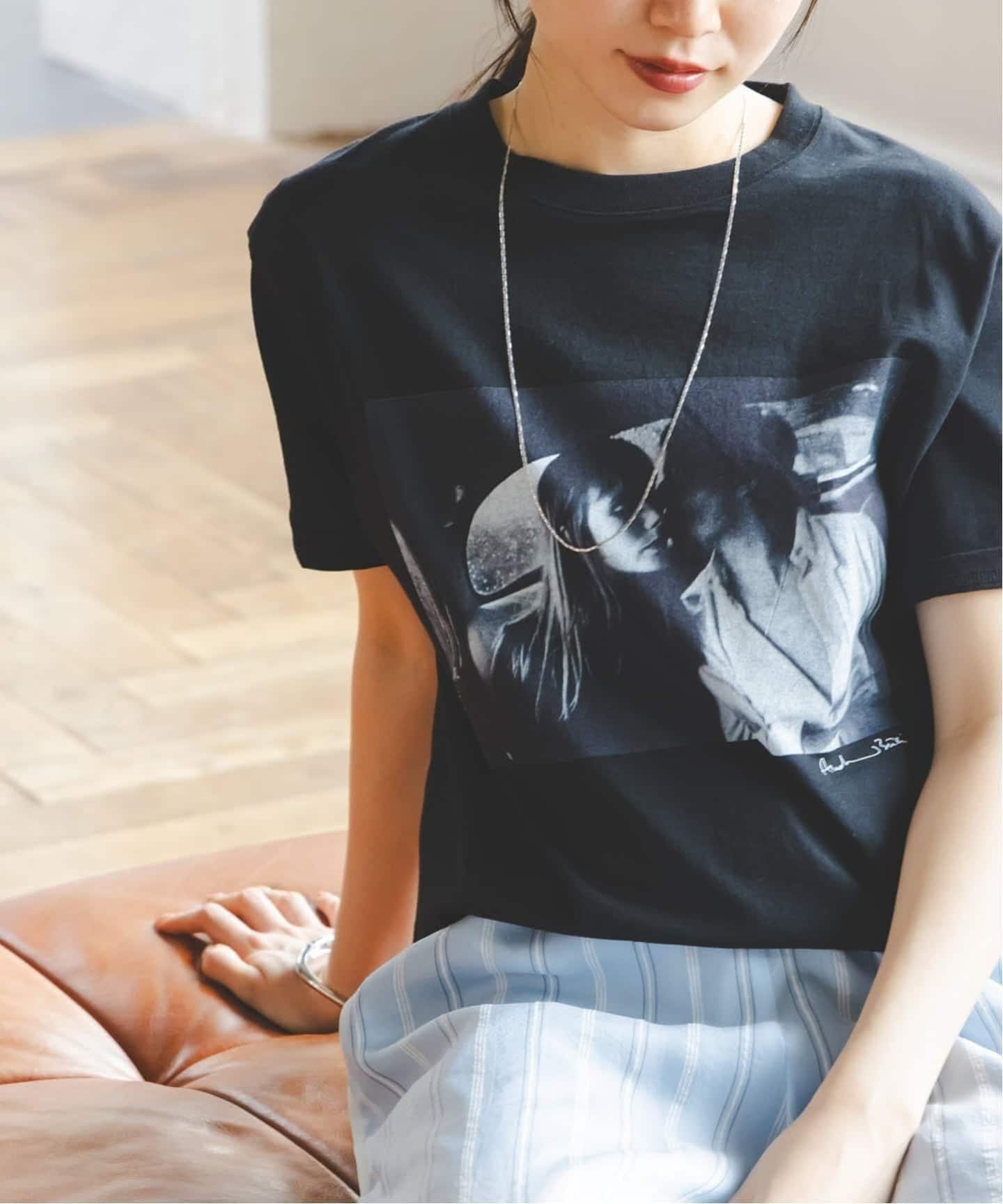 NOBLE COUTURE D'ADAM/クチュールドアダム T-shirt/Jane&Serge in Taxi ノーブル トップス カットソー・Tシャツ ブラック ホワイト【送料無料】