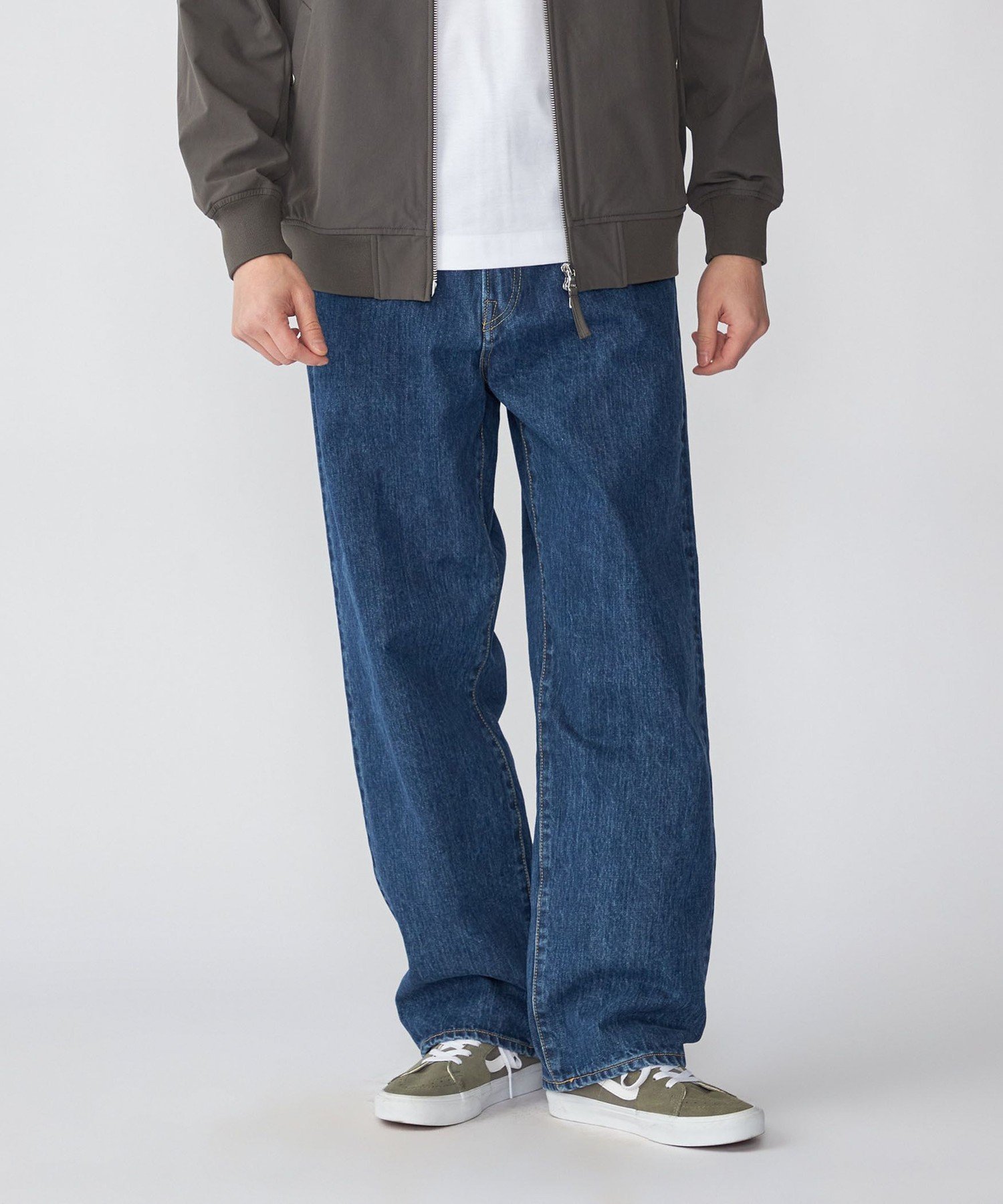 MEN SHIPS: AUTHENTIC リラックス 5ポケット デニム シップス パンツ ジーンズ・デニムパンツ