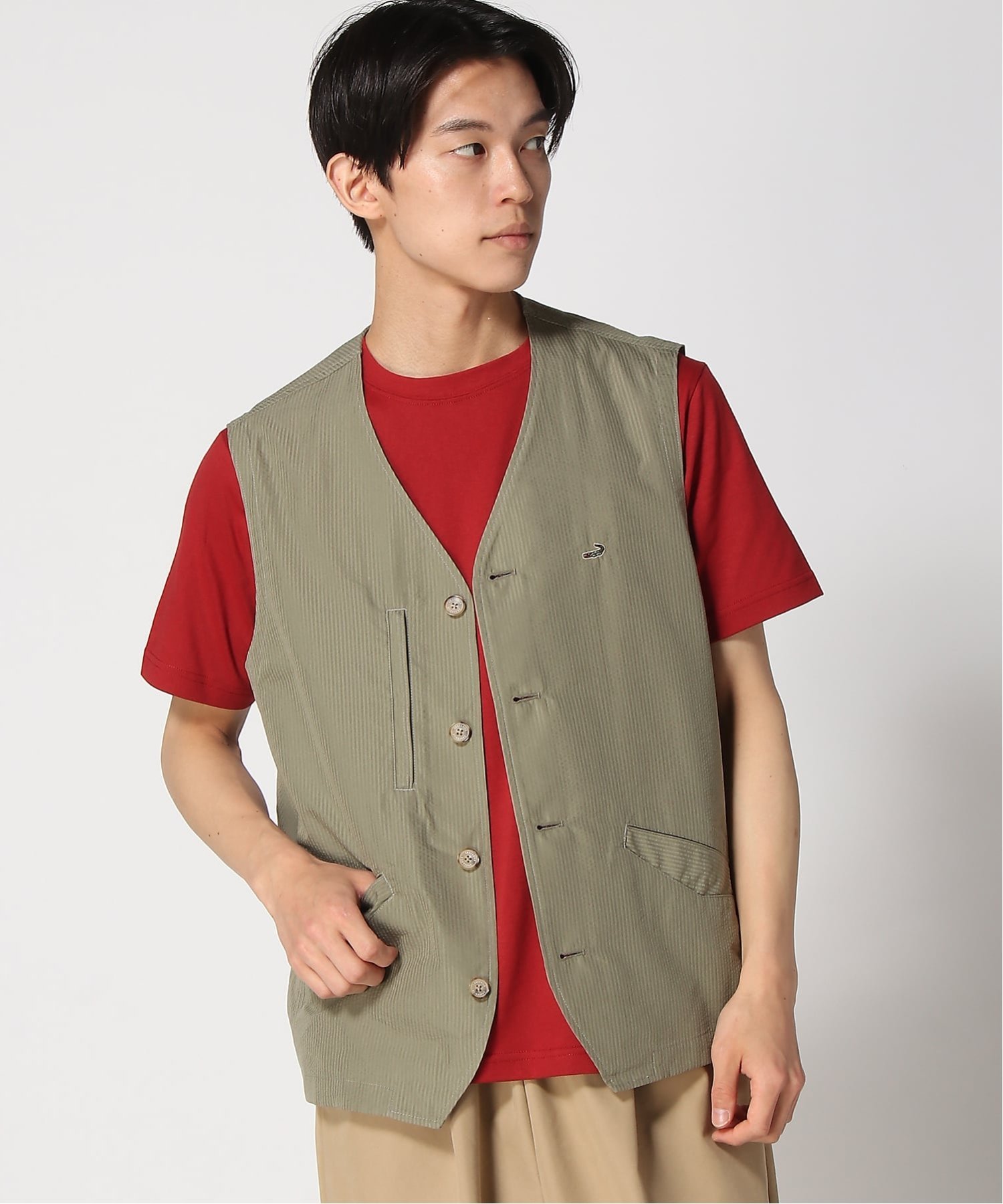 美品 伊太利屋 ロングジレ 黒 ロングベスト クロコダイル M ブラック 9号 楽天市場】クロコダイル（ベスト・ジレ｜トップス）：メンズ