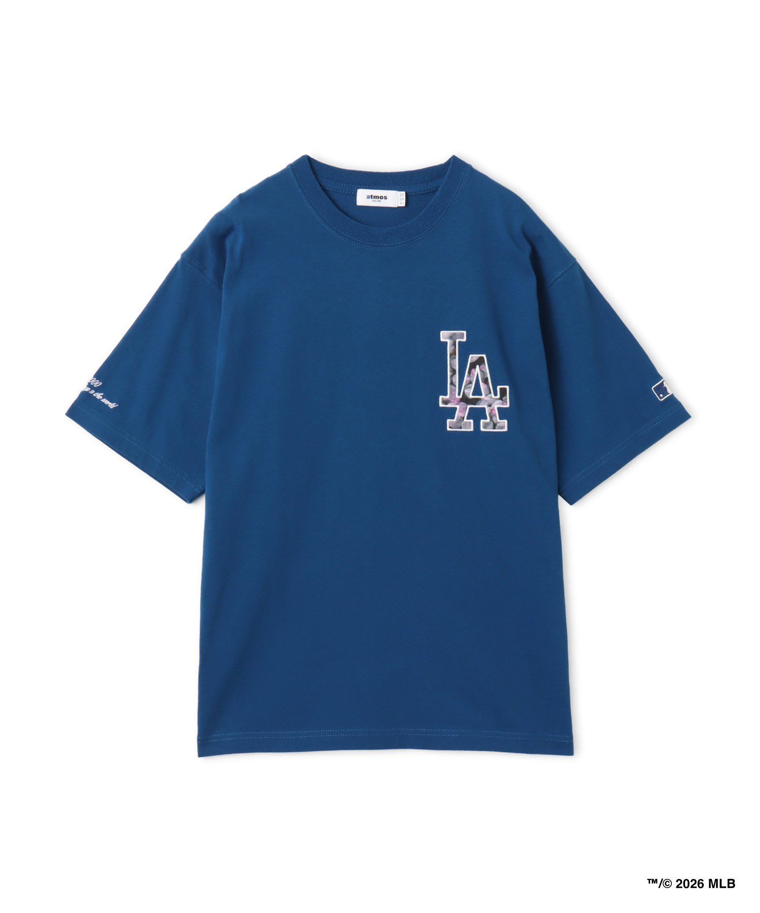 atmos atmos x MLB Patch Logo T-shirt 【SAKURA】 BLUE アトモス トップス カットソー・Tシャツ ブルー