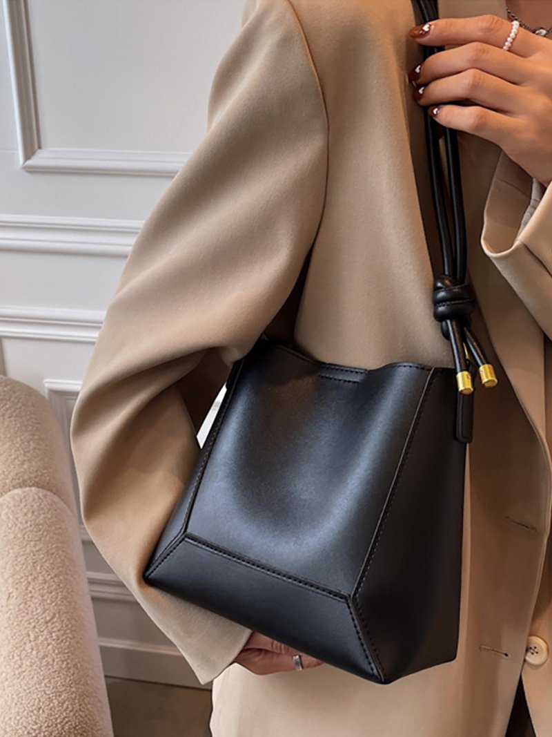 Doux Belle ミニバッグ付き2WAYバケツショルダーバッグ レディース バッグ ドゥー・ベル バッグ ショルダーバッグ ブラウン ブラック【送料無料】