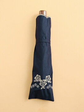 Sorcie Renom 晴雨兼用傘 折りたたみ傘 一級遮光 花刺繍 ソシエ・レノ ファッショングッズ 日傘/折りたたみ傘 ピンク ブルー ブラック【送料無料】