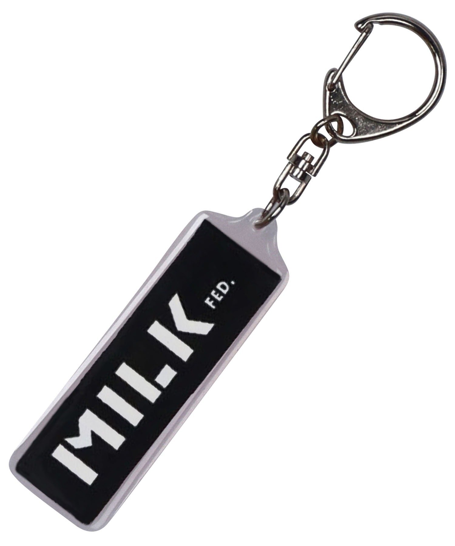 MILKFED. BAR LOGO KEY CHAIN MILKFED. ミルクフェド ファッション雑貨 チャーム・キーチェーン ブラッ..