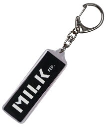 MILKFED. BAR LOGO KEY CHAIN MILKFED. ミルクフェド ファッション雑貨 チャーム・キーチェーン ブラック ブルー ピンク パープル レッド