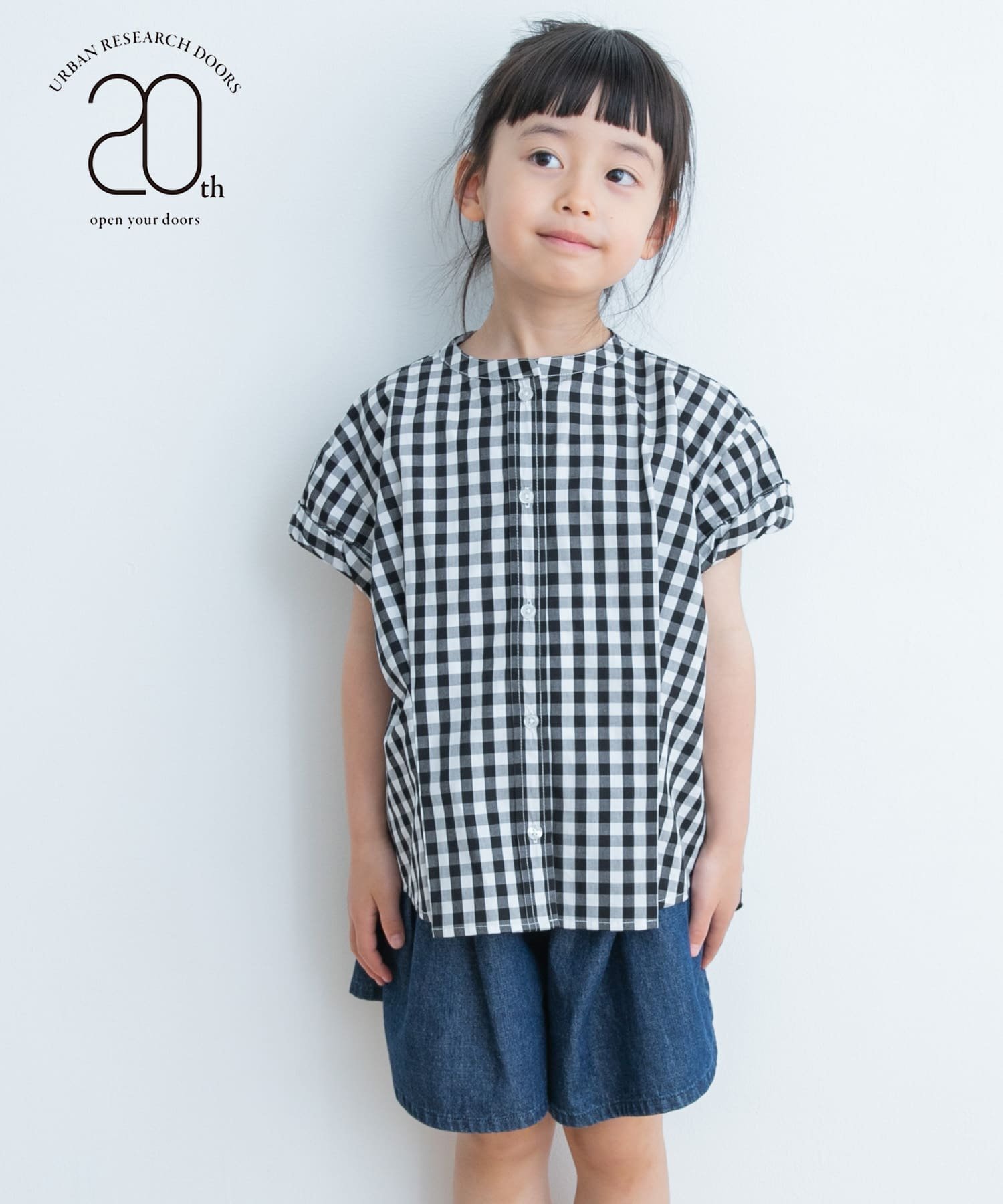 URBAN RESEARCH DOORS 『親子リンク』半袖ワイドタックシャツ(KIDS) アーバンリサーチドアーズ トップス その他のトップス ブルー