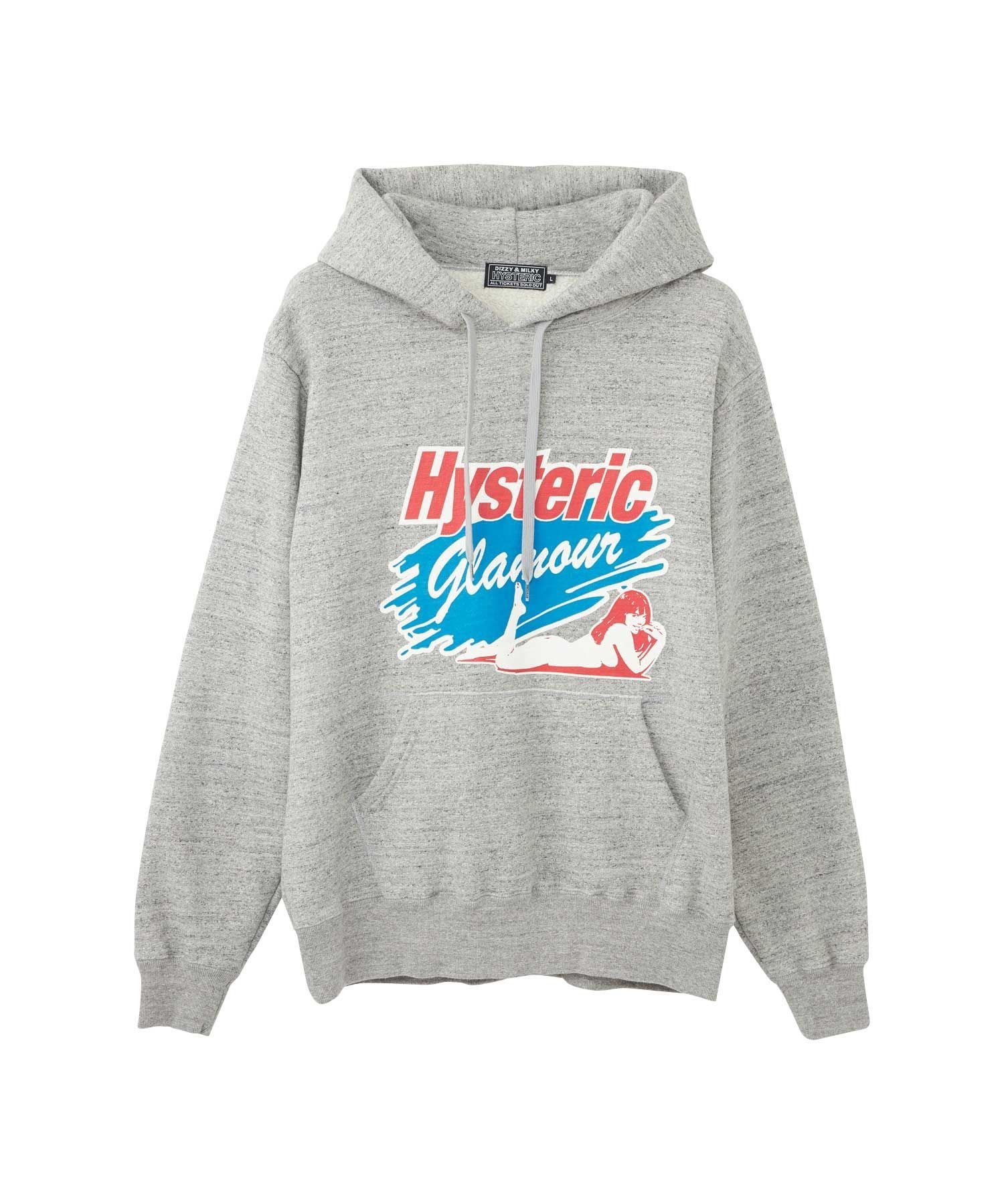 HYSTERIC GLAMOUR SPLASH パーカー ヒステリックグラマー トップス パーカー フーディー グレー ネイビー ブラック【送料無料】