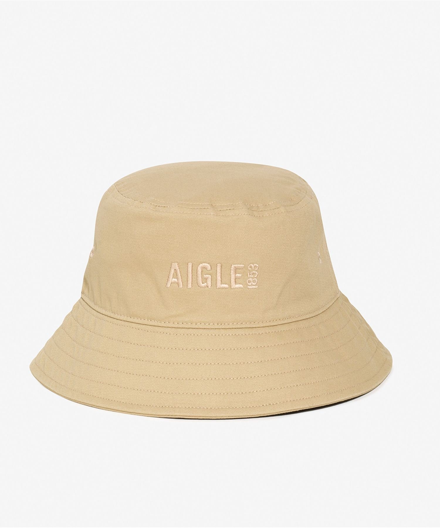 【SALE／30%OFF】AIGLE UVカット コットンバケットハット エーグル 帽子 ハット ベージュ ネイビー【送料無料】