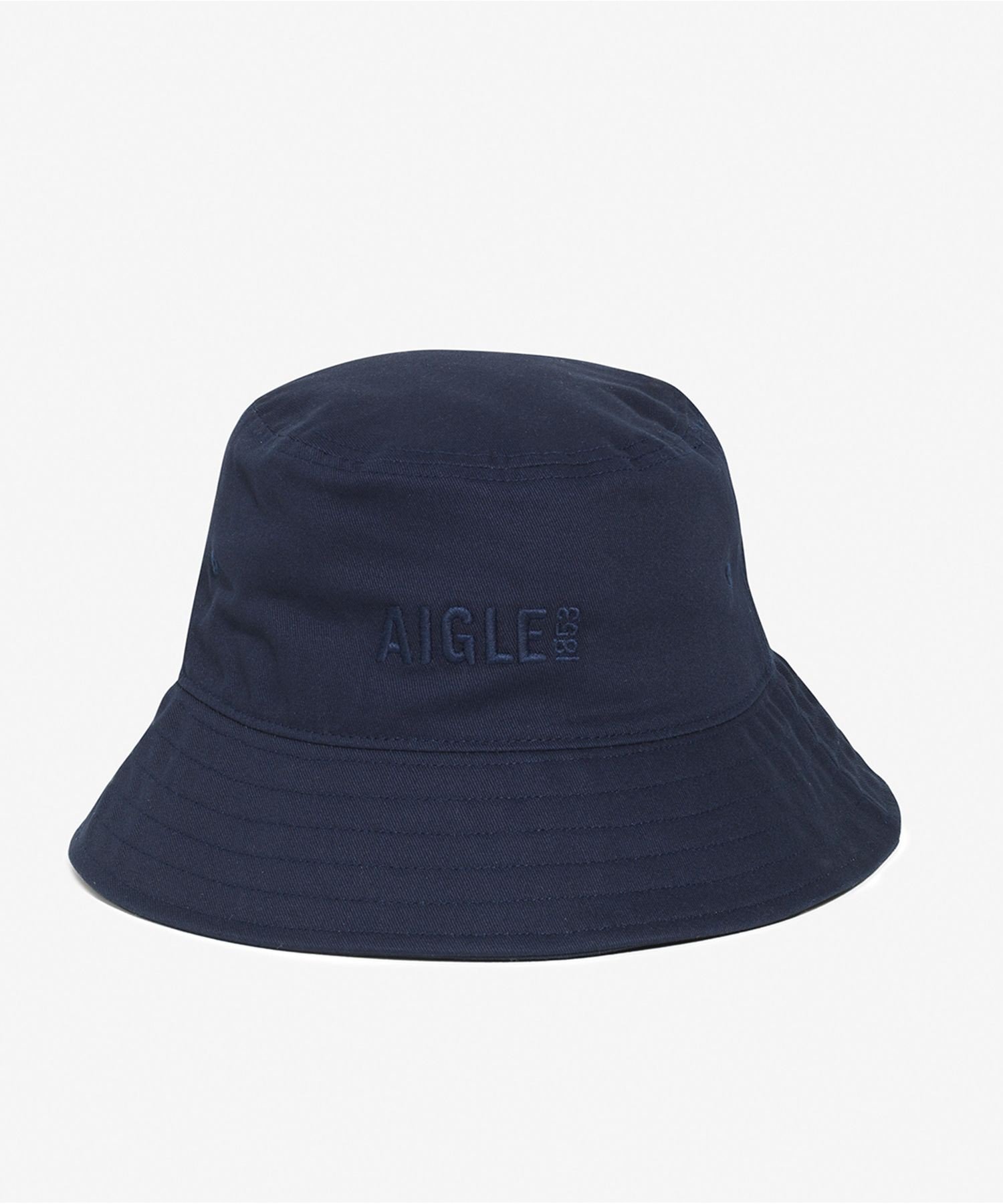【SALE／30%OFF】AIGLE UVカット コットンバケットハット エーグル 帽子 ハット ベージュ ネイビー【送料無料】