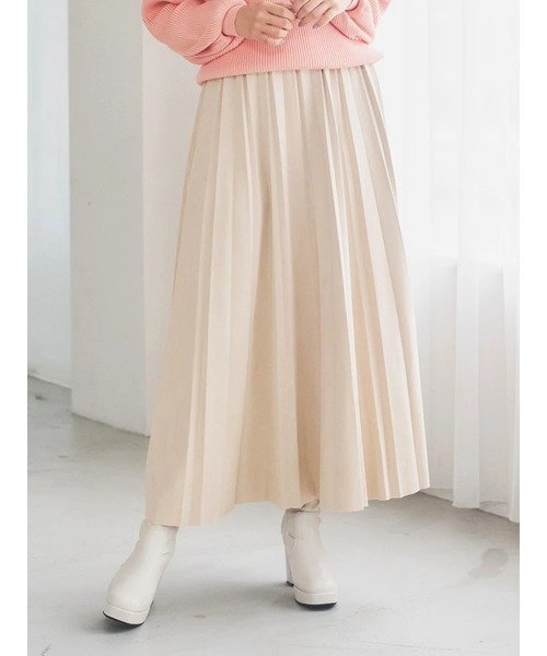 Ludic Park マシュマロプリーツスカート ルディックパーク スカート その他のスカート ホワイト ブラウ..