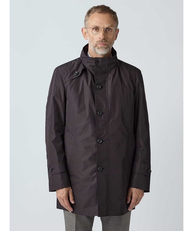Aquascutum MEN Stand collar Half Coat アクアスキュータム ジャケット・アウター ブルゾン・ジャンパー グレー【送料無料】