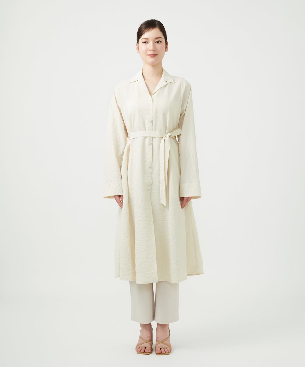 Sybilla シルクナイロンロングコート シビラ ジャケット・アウター その他のジャケット・アウター ベージュ