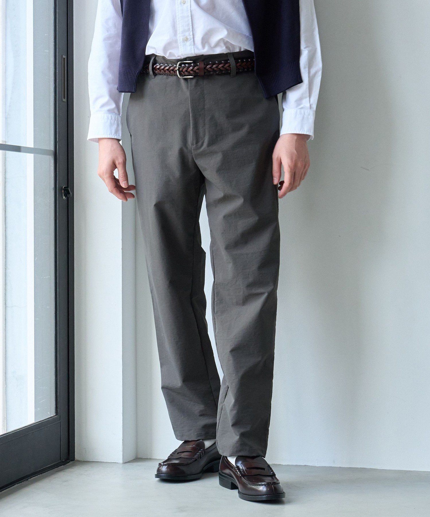 【撥水,防しわ】サマレルテーパードパンツ コーエン パンツ その他のパンツ ブラック グレー