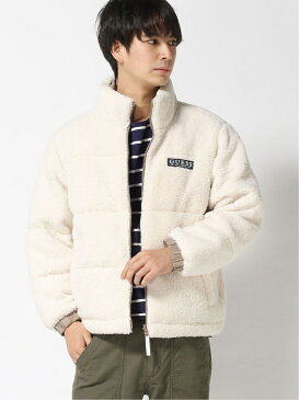 【SALE／50%OFF】GUESS (M)Reversible Down Jacket ゲス コート/ジャケット ダウンジャケット ホワイト ブラック【送料無料】