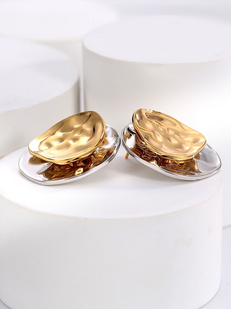 【SALE／33%OFF】Coo+i メタルプレートピアス スレンダー アクセサリー・腕時計 ピアス シルバー