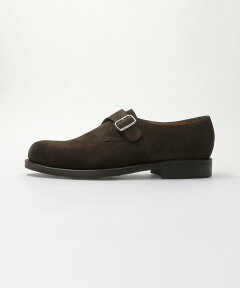 Monk Strap Oxford 99090 3131-499-0752 31314990752: Dark Brown Suede Monk Strap Oxford 99090 3131-499-0752 31314990752: Dark Brown Suede