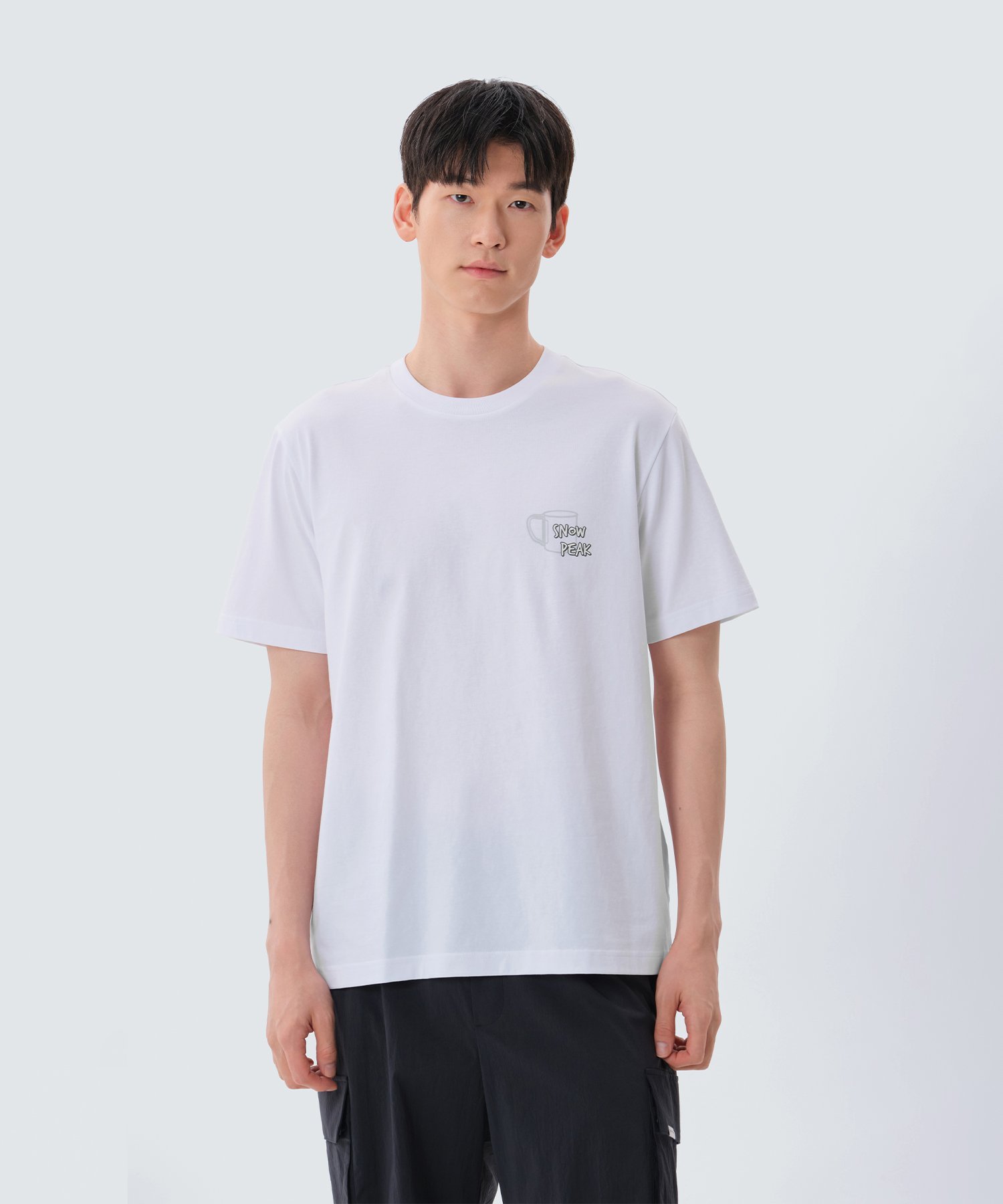 Snow Peak Aerocool G Men's Short Sleeve T スノーピーク トップス カットソー・Tシャツ ブルー ホワイト グレー【送料無料】