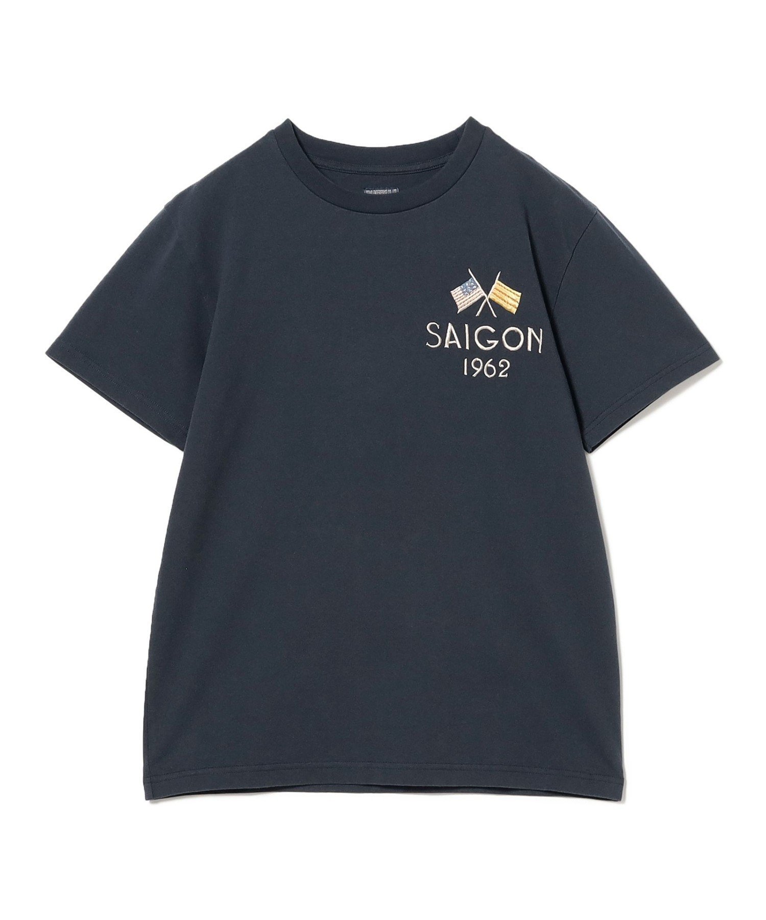 BEAMS BOY テーラー東洋 / SUKA T-SHIRT EMBROIDERED "SAIGON VIET-NAM" ビームス ウイメン トップス カットソー・Tシャツ ホワイト ネイビー【送料無料】