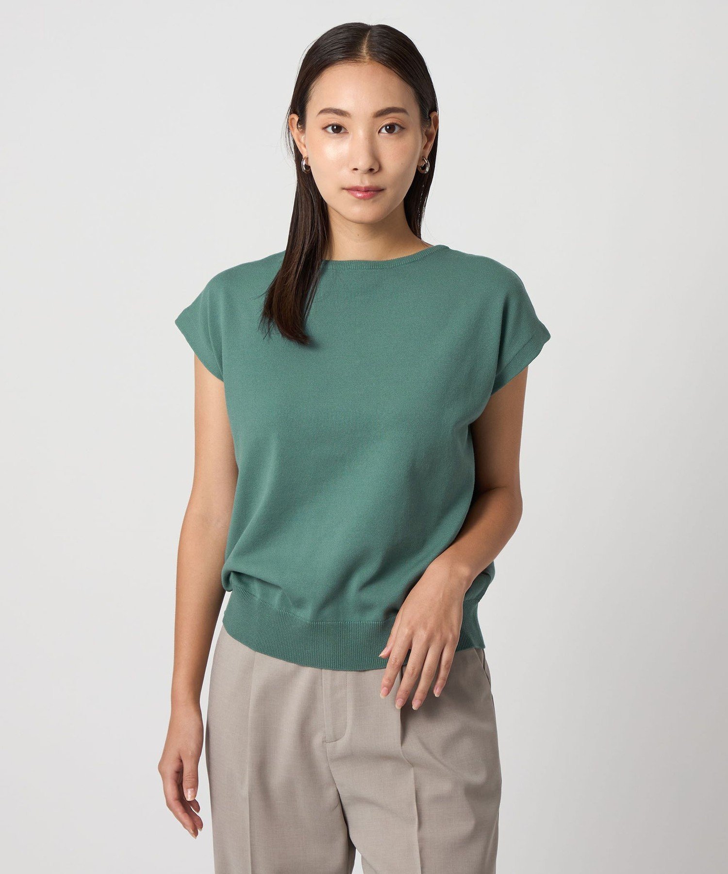 【SALE／50%OFF】a day in the life プレーティング ノースリーブニット 2WAY -ウォッシャブル-＜A DAY IN THE LIFE＞ ユナイテッドアローズ アウトレット トップス ニット グレー