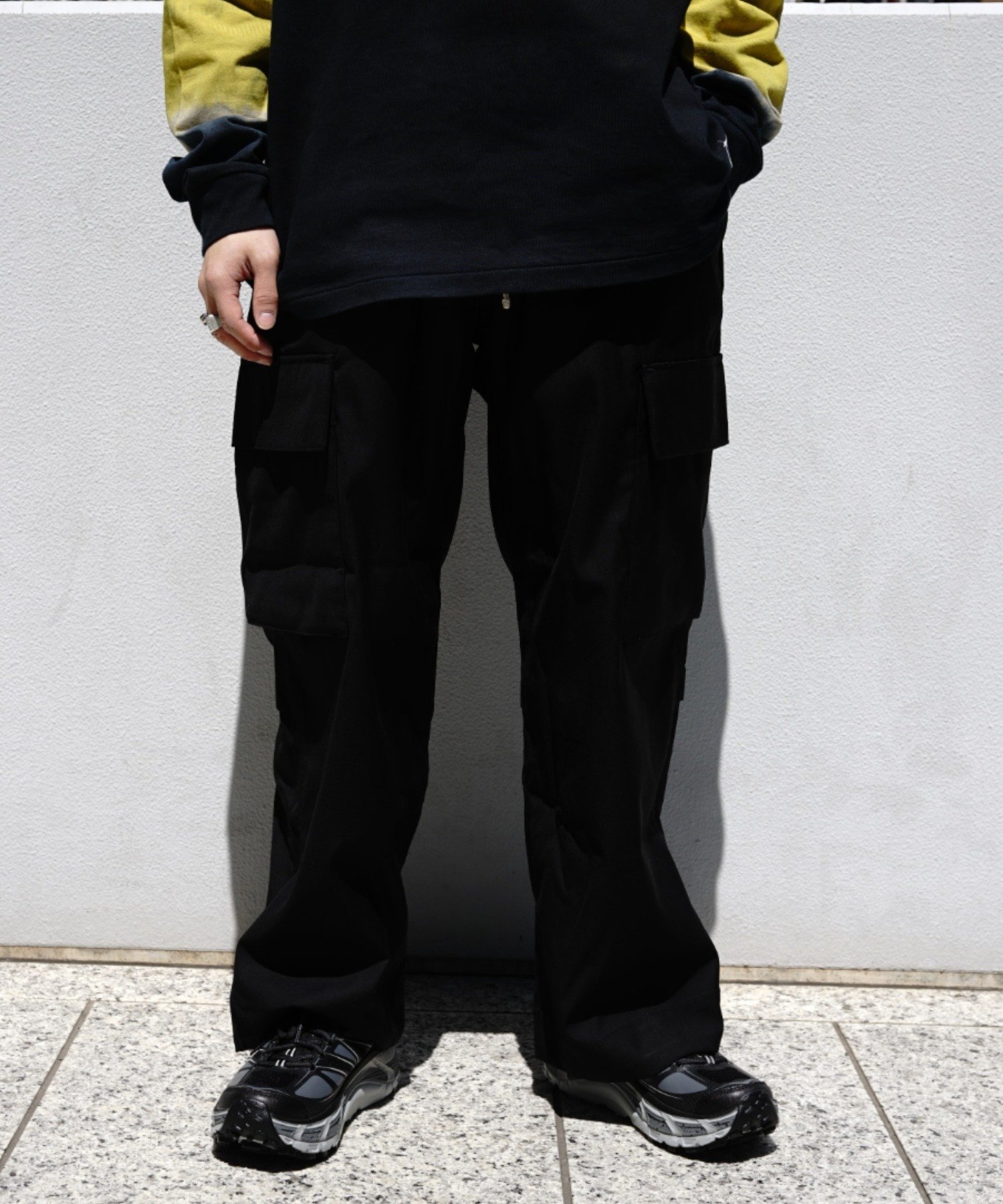 B omnivore/ビーオムニボー TR CARGO PANTS ビーバー パンツ その他のパンツ グレー ブラック