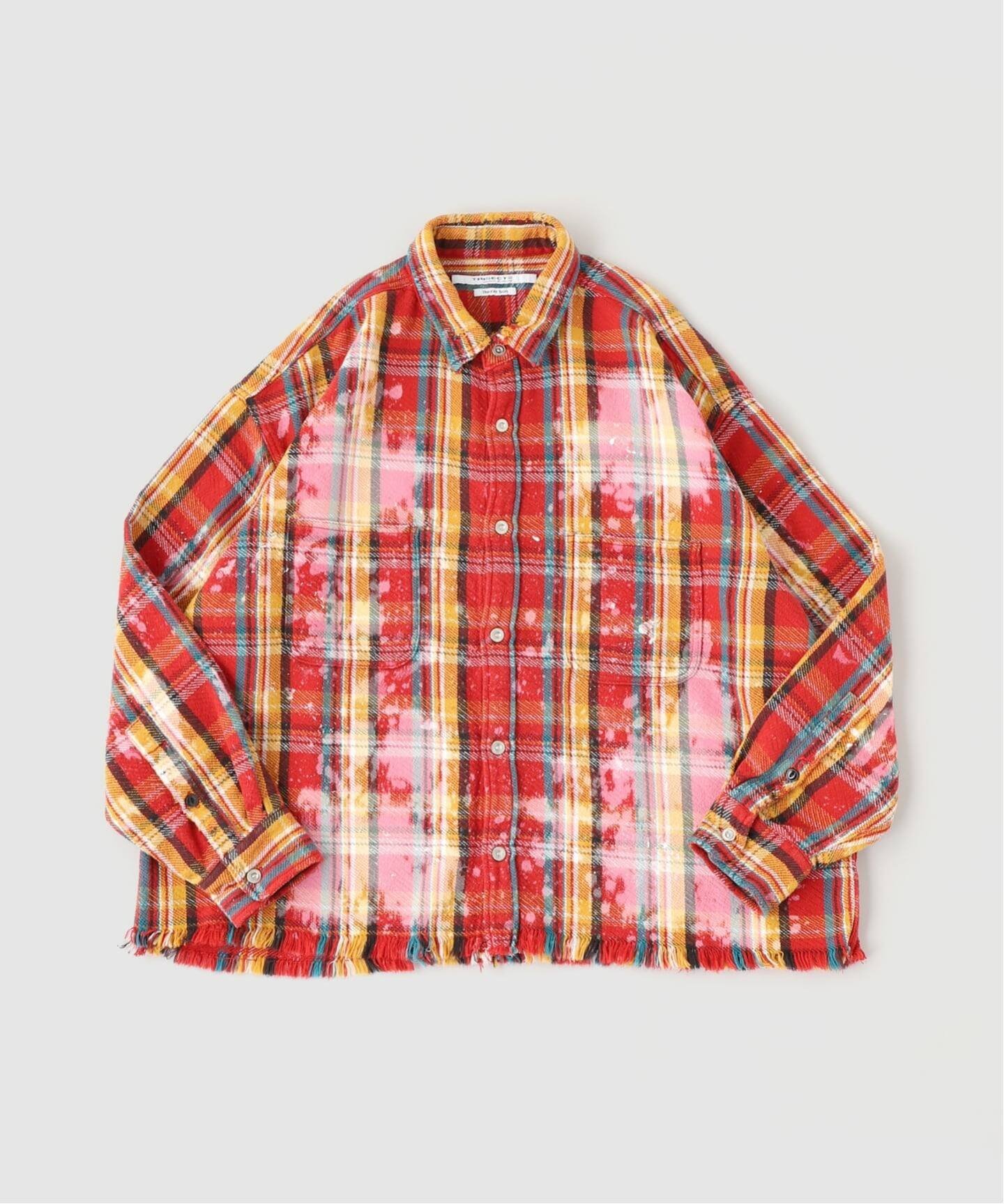 JOURNAL STANDARD ネルファット クラッシュ チェックシャツ ジャーナル スタンダード トップス シャツ・ブラウス レッド ネイビー ベージュ