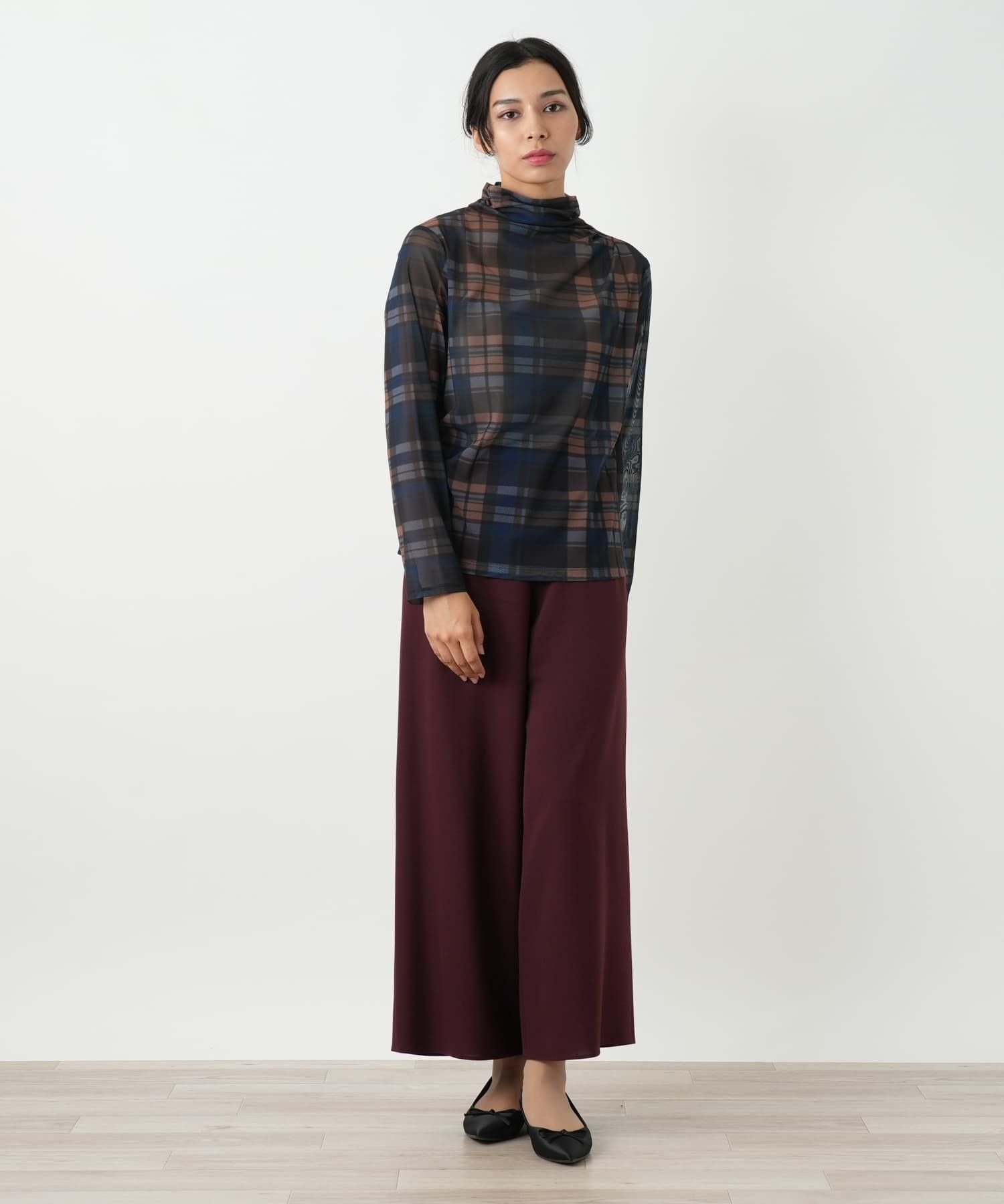 Leilian PLUS HOUSE カットソー【BOURGE】 レリアン プラスハウス トップス カットソー・Tシャツ グレー ネイビー