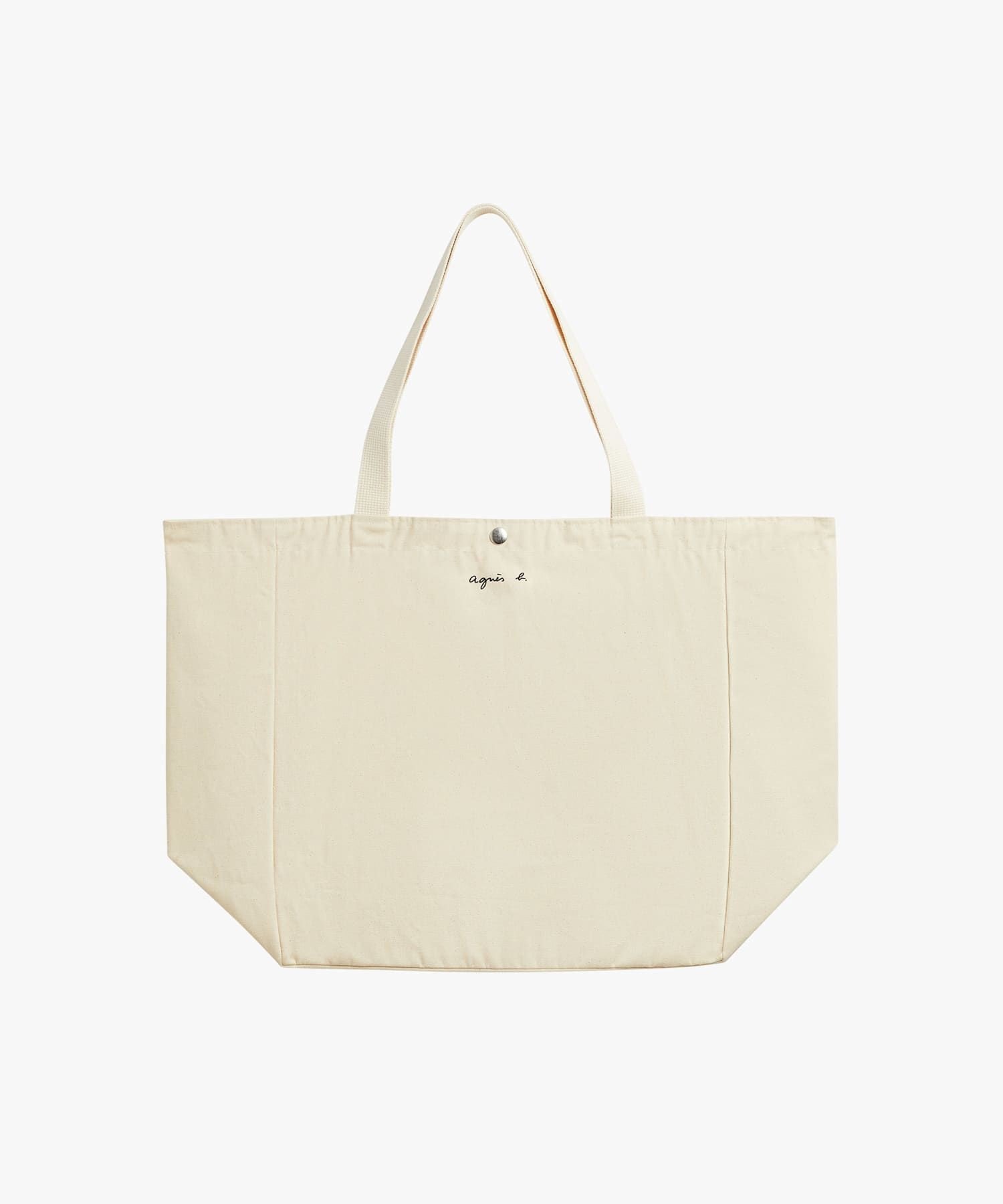 フォトプリント コットン キャンバス トートバッグ "Nice" アニエスベー バッグ トートバッグ ホワイト