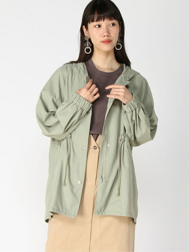 【SALE／50%OFF】as know as de base しぼってMパーカー♪ アズ ノゥ アズ ジャケット・アウター マウンテンパーカー ブラック ホワイト カーキグリーンのサムネイル