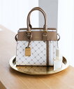 【SALE/20%OFF】& chouette モノグラム スポーティーラインハンドバッグ アンドシュエット バッグ ハンドバッグ ホワイト ブルー グリーン ブラウン【送料無料】(4)
