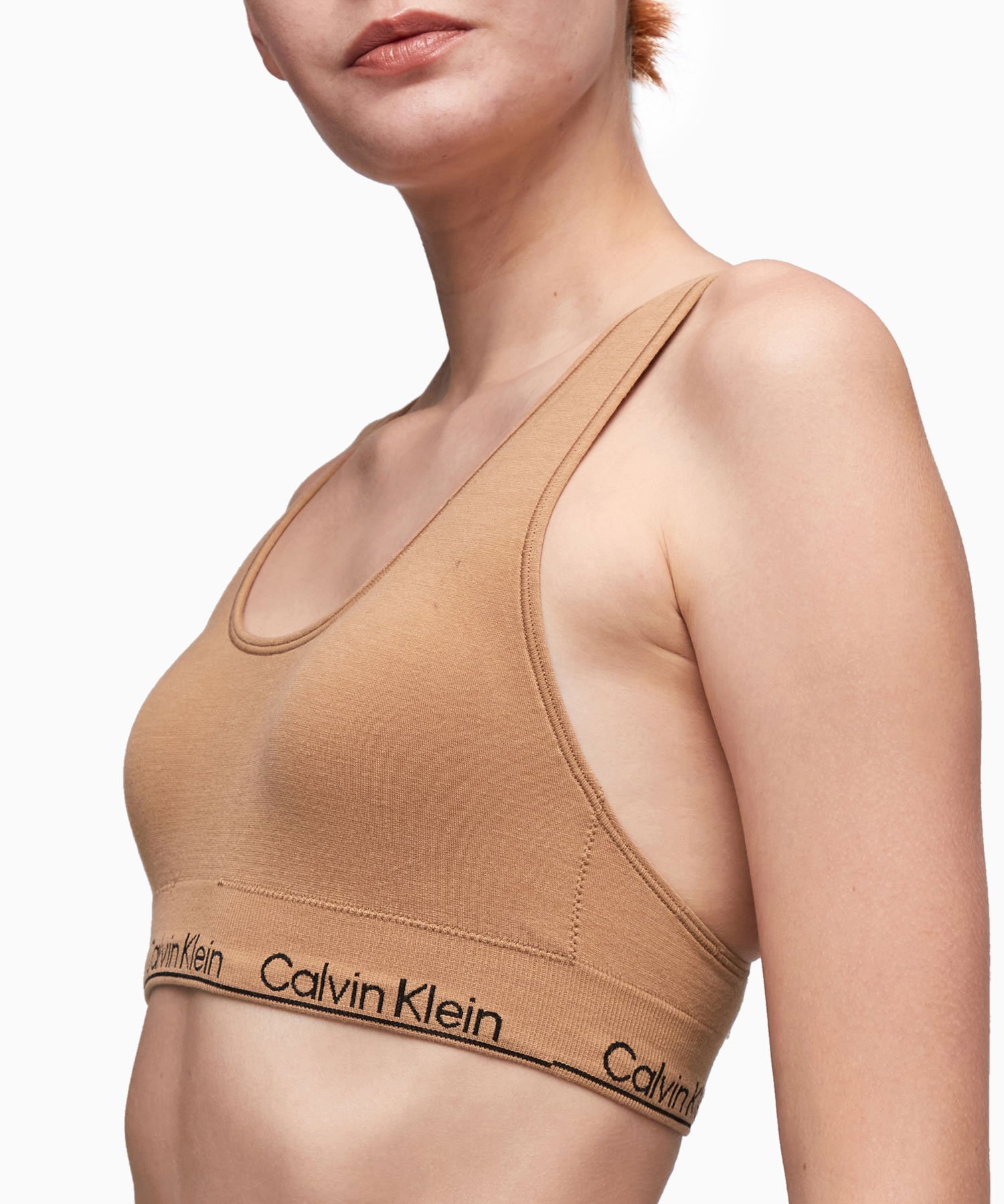 【SALE／20 OFF】Calvin Klein Underwear (W)【公式ショップ】 カルバンクライン ライトリーライン ブラレット Calvin Klein Underwear QF7691AD カルバン クライン インナー ルームウェア ブラジャー ベージュ ブラック【送料無料】