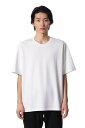 ATTACHMENT コットンダブルフェイス オーバーサイズTシャツ S/S アタッチメント トップス カットソー Tシャツ ホワイト グレー ブラック【送料無料】