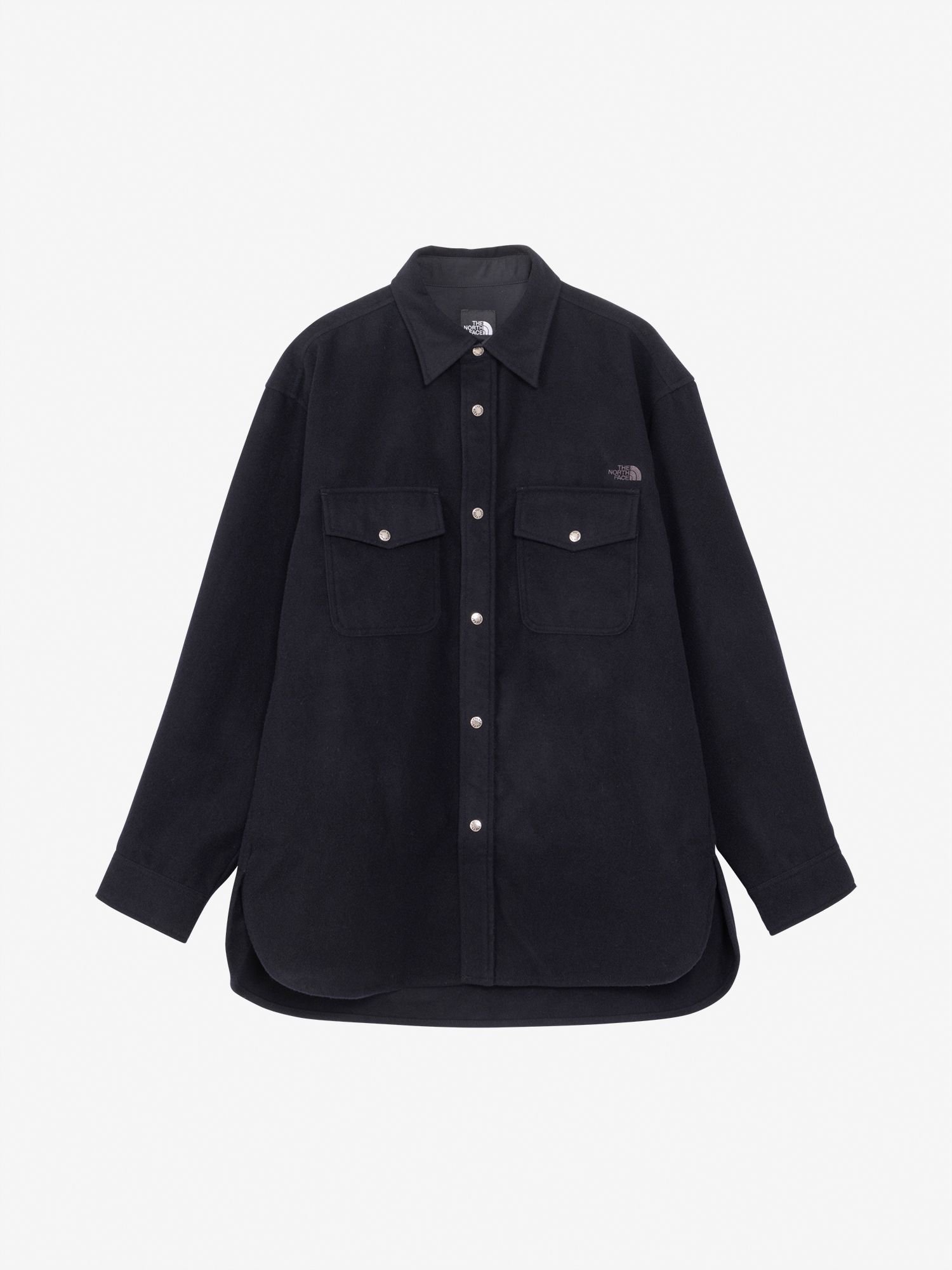 【SALE／30%OFF】THE NORTH FACE ロングスリーブウッドランドウールシャツ(ユニセックス) ザ・ノース・フェイス トップス ポロシャツ グレー【送料無料】