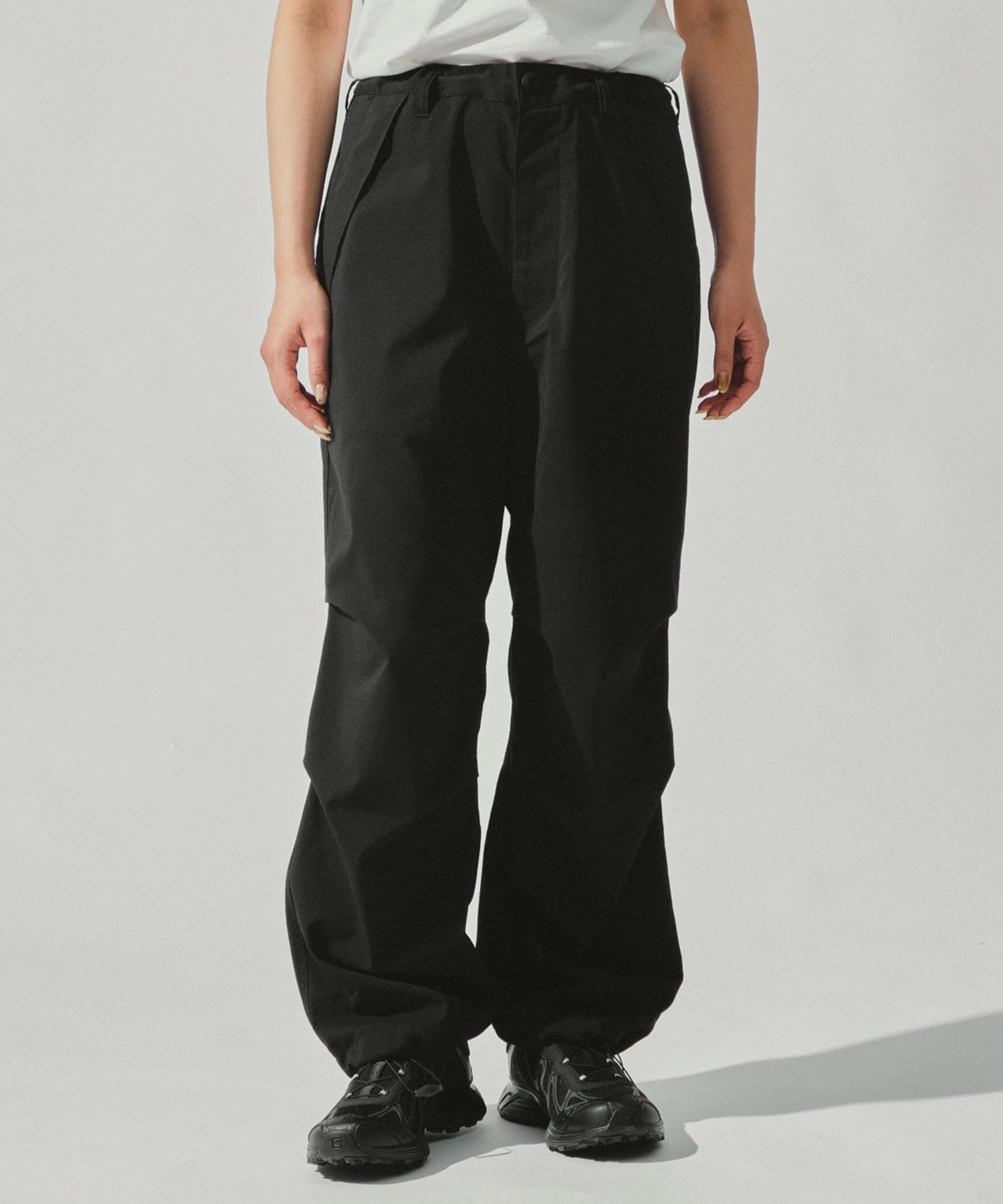 【SALE／30%OFF】Bshop WILD THINGS ｜＜別注＞オーバーパンツ WOMEN ビショップ パンツ その他のパンツ ブラック グリーン【送料無料】