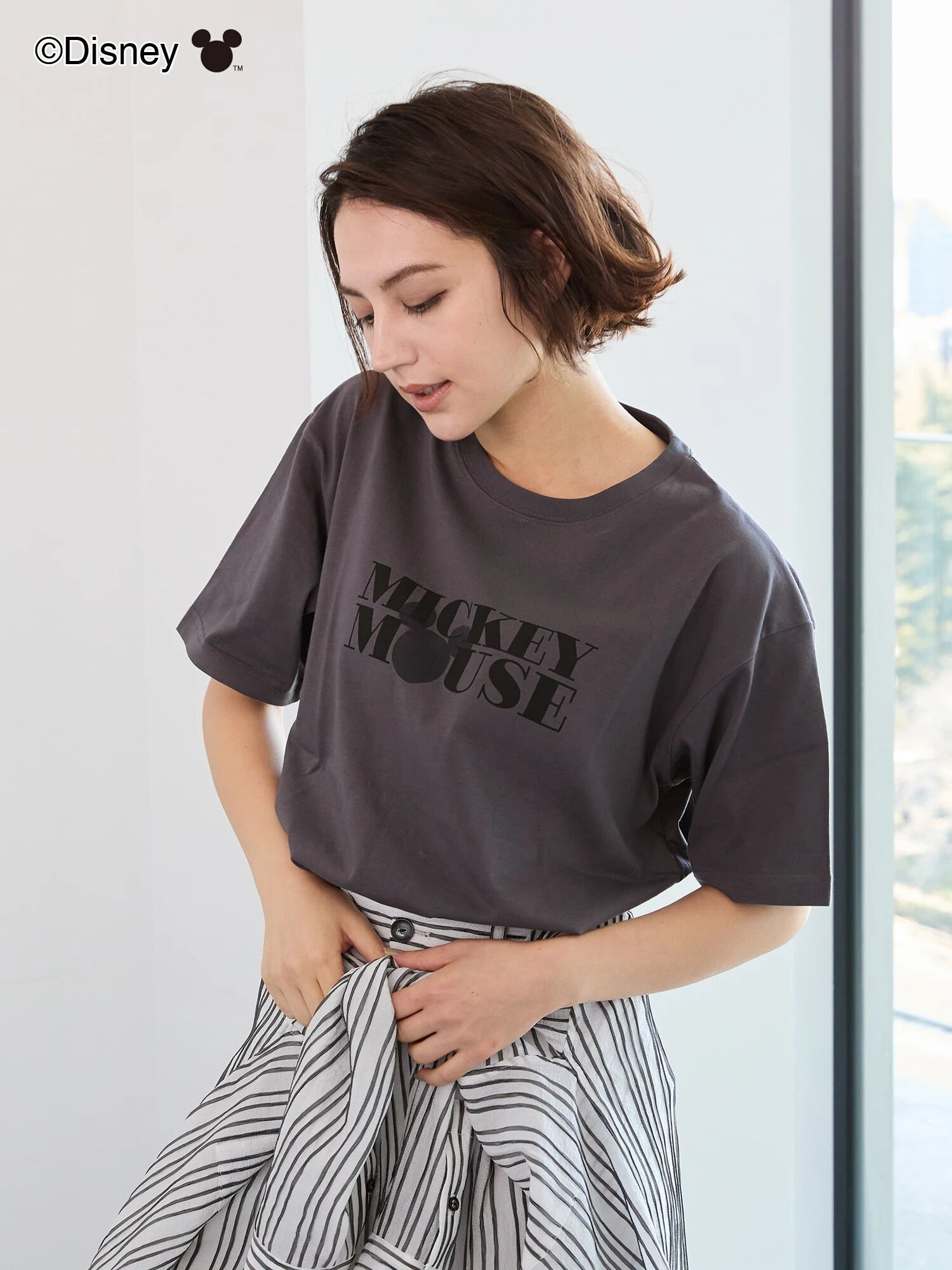 楽天市場】ミッキー tシャツ(カラーグレー)(トップス 楽天市場】ミッキー tシャツ(カラーグレー)(トップス