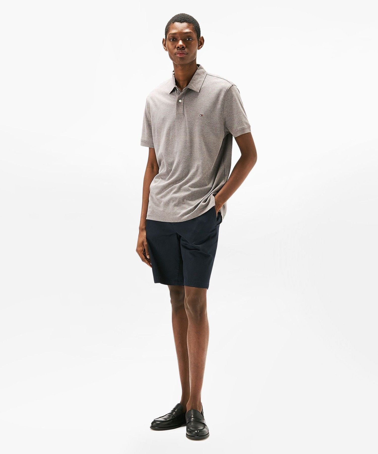 【SALE／50%OFF】TOMMY HILFIGER パフォーマンスオックスフォードレギュラーポロシャツ トミーヒルフィガー トップス ポロシャツ【送料無料】