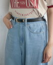 【SALE/5%OFF】casita フェイクレザーベルト レトロガール ファッション雑貨 ベルト ブラック ブラウン