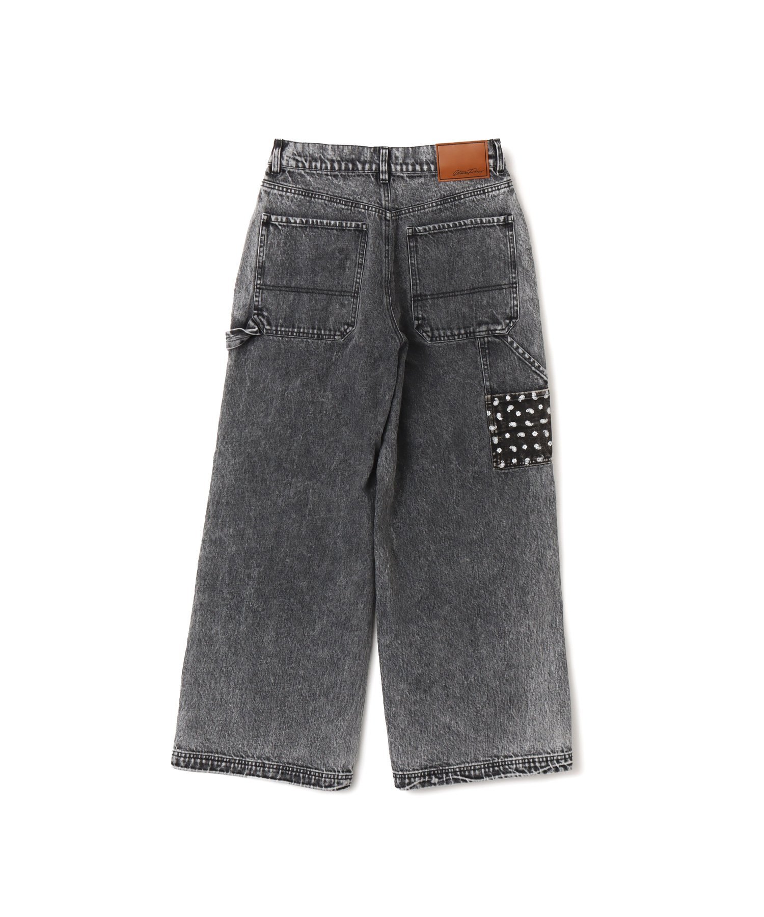 atmos pink atmos pink Panelled Bandana Denim Pants BLACK アトモス パンツ その他のパンツ ブラック
