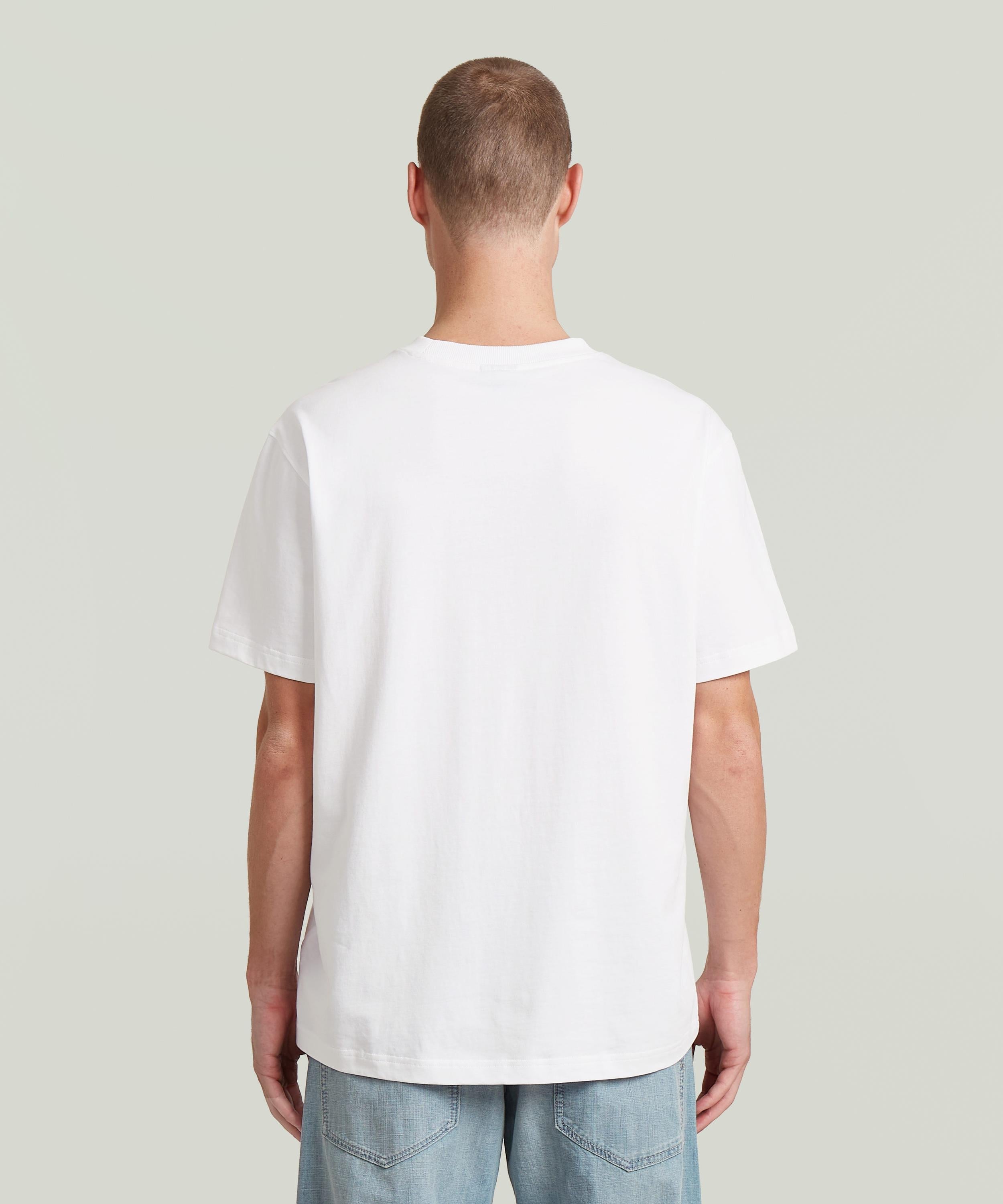 【公式ショップ】Applique Graphic T-Shirt/アップリケグラフィックTシャツ ジースターロゥ トップス カットソー・Tシャツ ホワイト