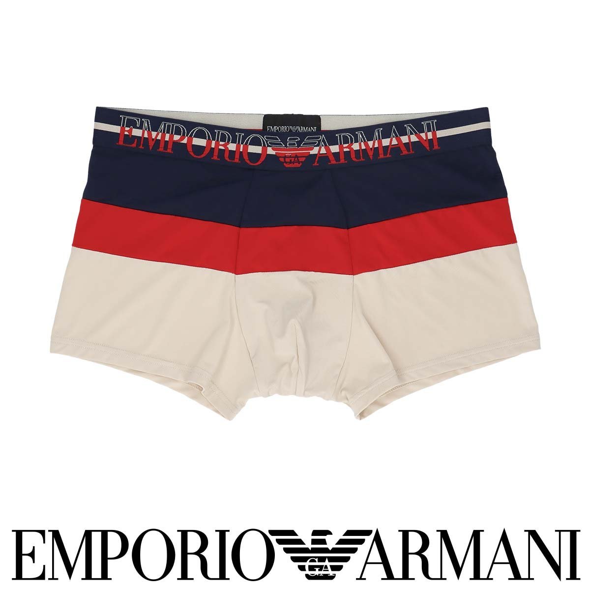 EMPORIO ARMANI EMPORIO ARMANI ESSENTIAL MICROFIBER ボクサーパンツ 前閉じ EUサイズ ナイガイ インナー・ルームウェア ボクサーパンツ・トランクス ネイビー【送料無料】