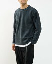MEN'S MELROSE 【MASTER FRAME/マスターフレーム】モール&天竺クルーネックアンサンブル メンズメルローズ トップス カットソー・Tシャツ...