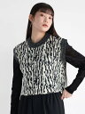 【SALE/40%OFF】RADIATE ニュアンスジャガードニットベスト ラシュッド トップス ベスト・ジレ ブラック【送料無料】